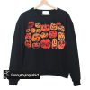 Halloween pumpkin black orange sweatshirt