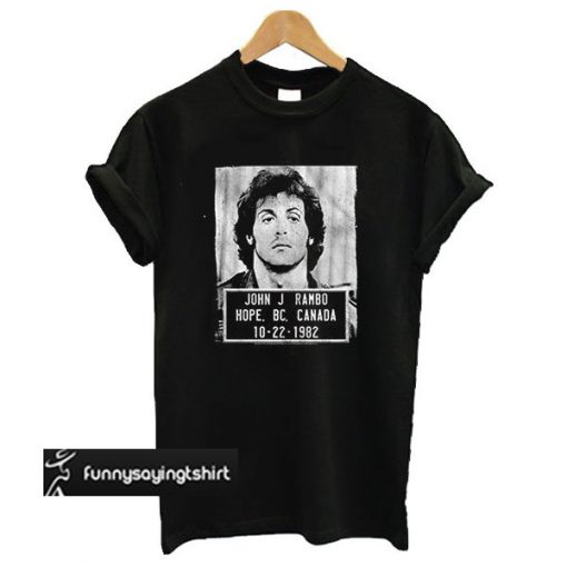 John J. Rambo Mugshot T-Shirt