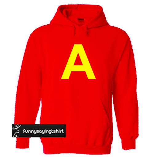 Letter A Red hoodie