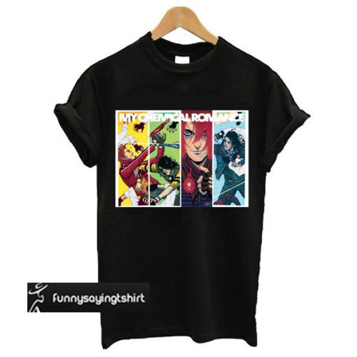 My Chemical Romance Comic Book Girls t shirt