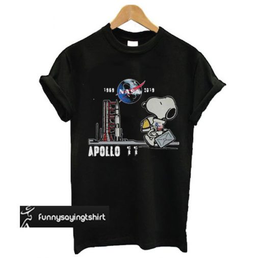 Nasa 1969 2019 Apollo 11 Astronaut Snoopy t shirt