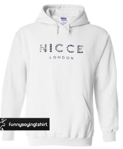 Nicce London White hoodie