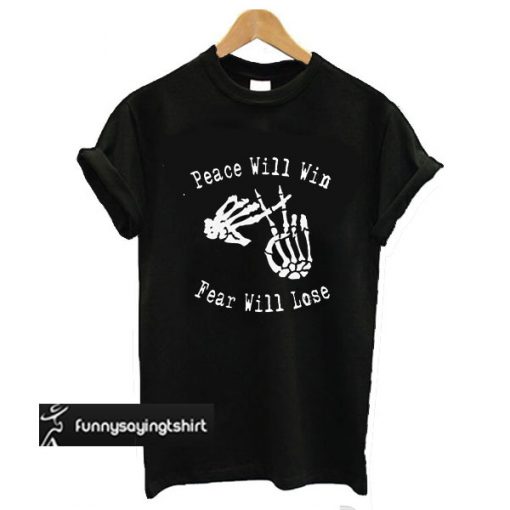 Peace Will Win & Fear Will Lose car radio twenty one pilots t shirt