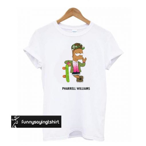 Pharrell Williams And Bart Simpson t shirt