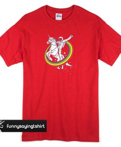 Rainbow Unicorn Astronaut t shirt