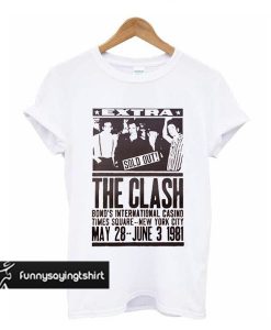 The Clash 1981 Poster t shirt