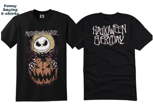 The Nightmare Before Christmas Motionless in White Halloween Everyday t shirt