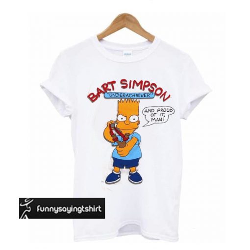 Vintage Bart Simpson Underachiever short sleeve t shirt