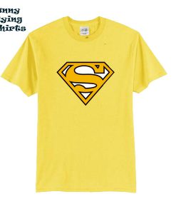 Yellow Superman Logo t shirt