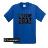 class of 2032 blue t shirt