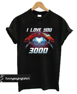 endgame shirt robert downey I love you 3000 tony t shirt