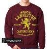 game of thrones lannister sweatshirt