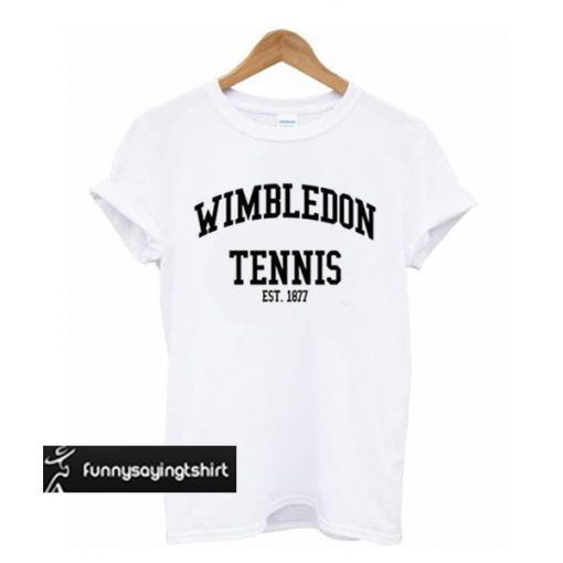 wimbledon tennis est 1877 t shirt