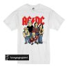 AC DC Rock Cartoon t shirt