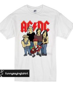 AC DC Rock Cartoon t shirt