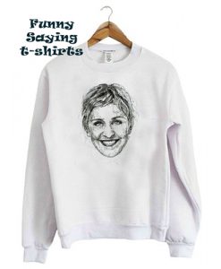 Ellen Degeneres White sweatshirt