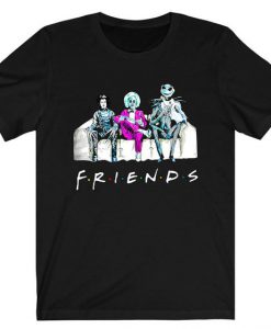 Friends Jack Skellington Barnabas Collins And Joker t shirt