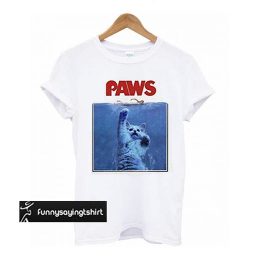 Funny Jaws Parody Cats Kittens Movie t shirt