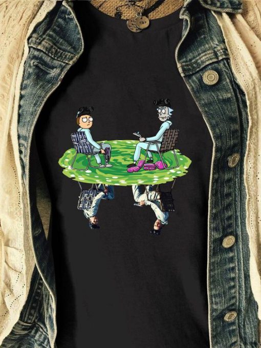 Funny Rick Morty Cosplay Reflection Breaking Bad t shirt