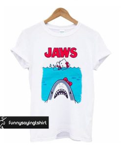 Hello Kitty Jaws Parody t shirt