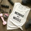 Mermaid with Muscle tank top