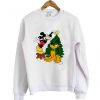 Mickey mouse and pluto christmas sweatshirt