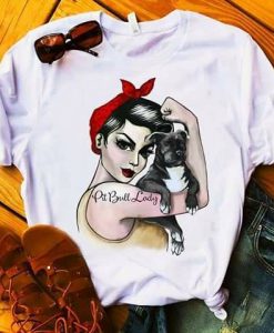 Pitbull Lady t shirt