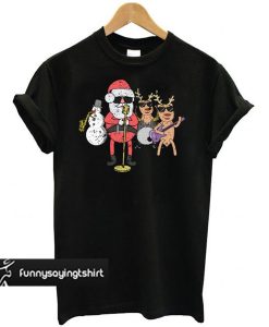 Rock N Roll Christmas Band Funny Christmas Music t shirt