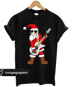 Rock Star Santa Claus Father Christmas t shirt