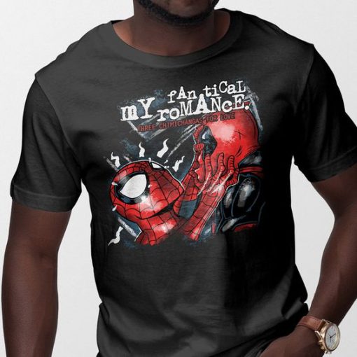 Spiderman Deadpool My Chemical Romance t shirt