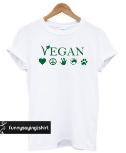 Vegan Vegetarian White t shirt