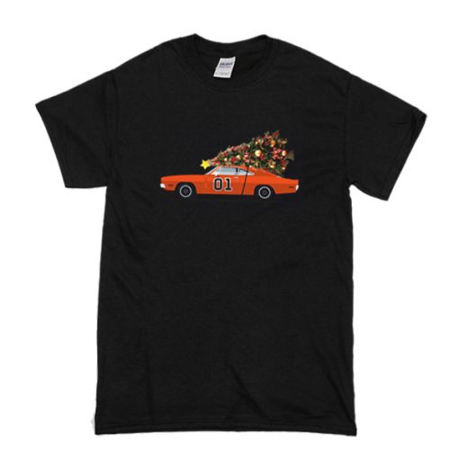 The General Lee Car Christmas Tree t shirt