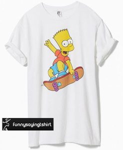 Bart Simpson Skateboard t shirt