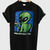 90s Distressed Smoking Alien Grunge t shirt