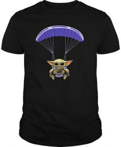 Baby Yoda Skydiving t shirt