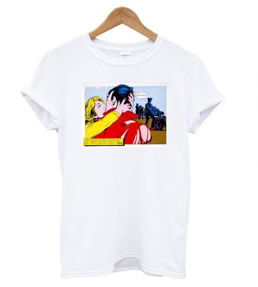 Comic Strip Kiss t shirt