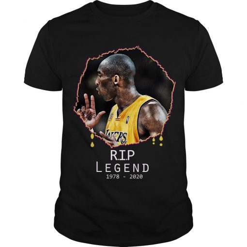Kobe Bryant Rip Legend 1978 2020 t shirt