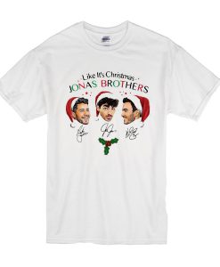 Like It's Christmas Jonas Brothers White t shirt