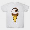 Spooky Monster Eye Chocolate Ice cream with toppings t shirt