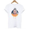 Billie Eilish With Orange hoodie t shirt