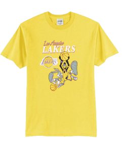 Los Angeles Bugs Bunny Lakers Space Jam t shirt