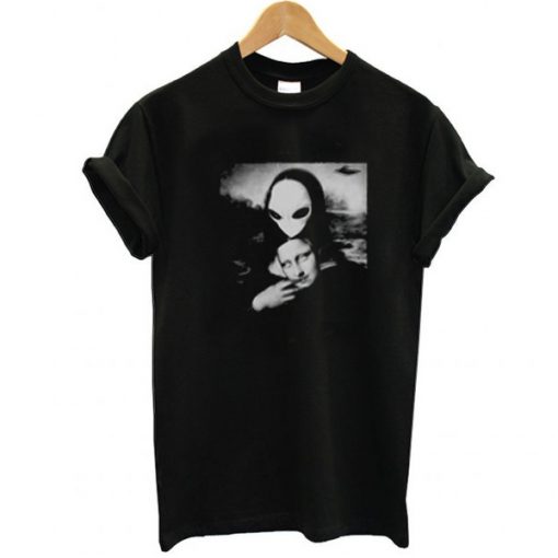 Alien Mona Lisa t shirt