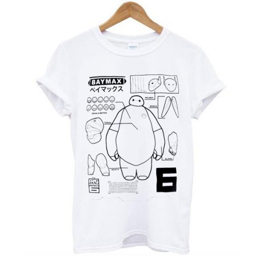 Big Hero Baymax Schematic t shirt