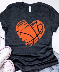 Heart Basketball t shirt