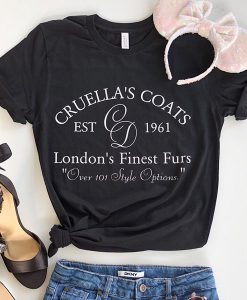 cruella's coats t shirt