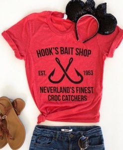 hook's bait shop t shirt