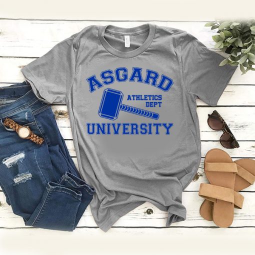 ASGARD UNIVERSITY T SHIRT - INSPIRED BY THOR LOKI AVENGERS