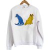 Abba Blue and Yellow Cat sweatshirt