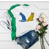 Abba Blue and Yellow Cat t shirt