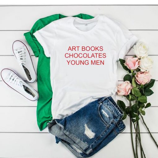 Art Books Chocolates Young Men t shirt